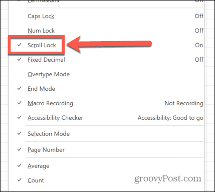 cursor not moving to next cell in excel