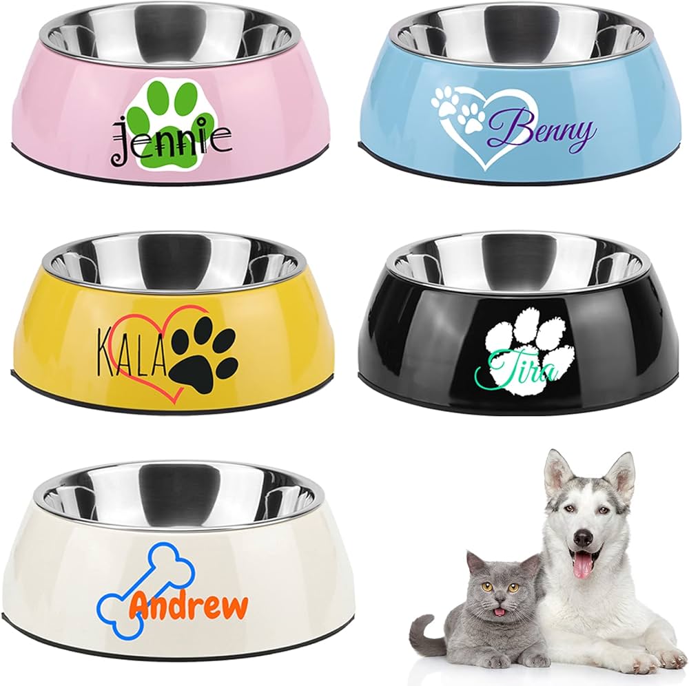 custom name dog bowls