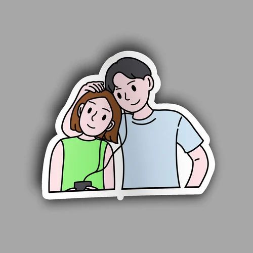 cute couple stickers