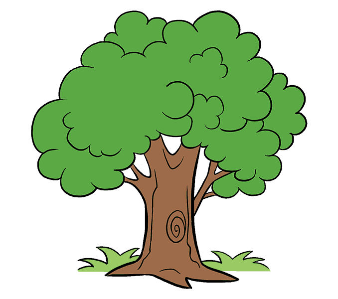 cute tree cartoon
