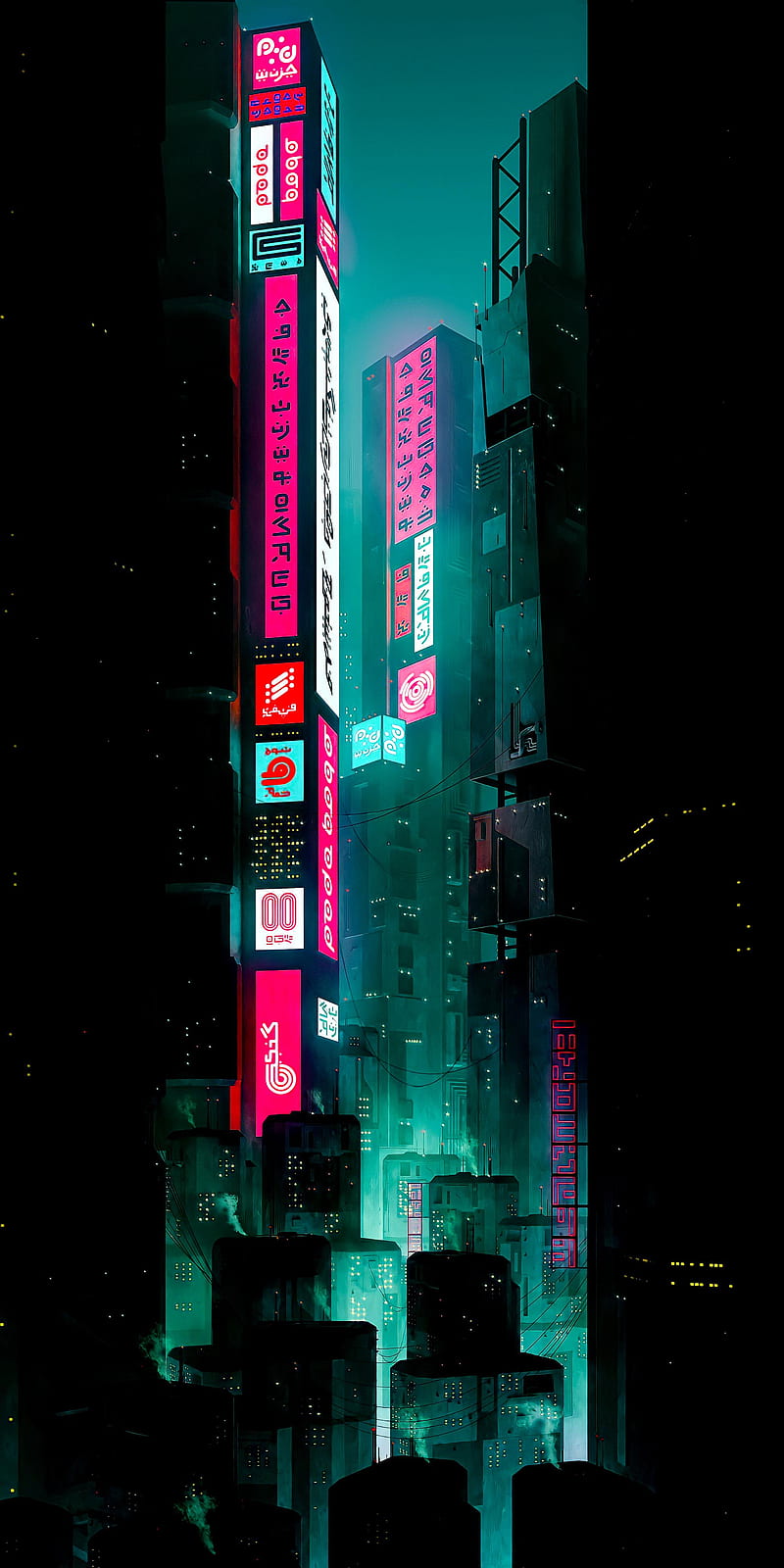 cyberpunk phone wallpaper
