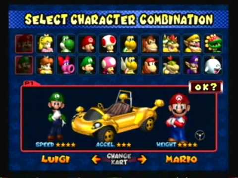 mario kart double dash gamecube cheats