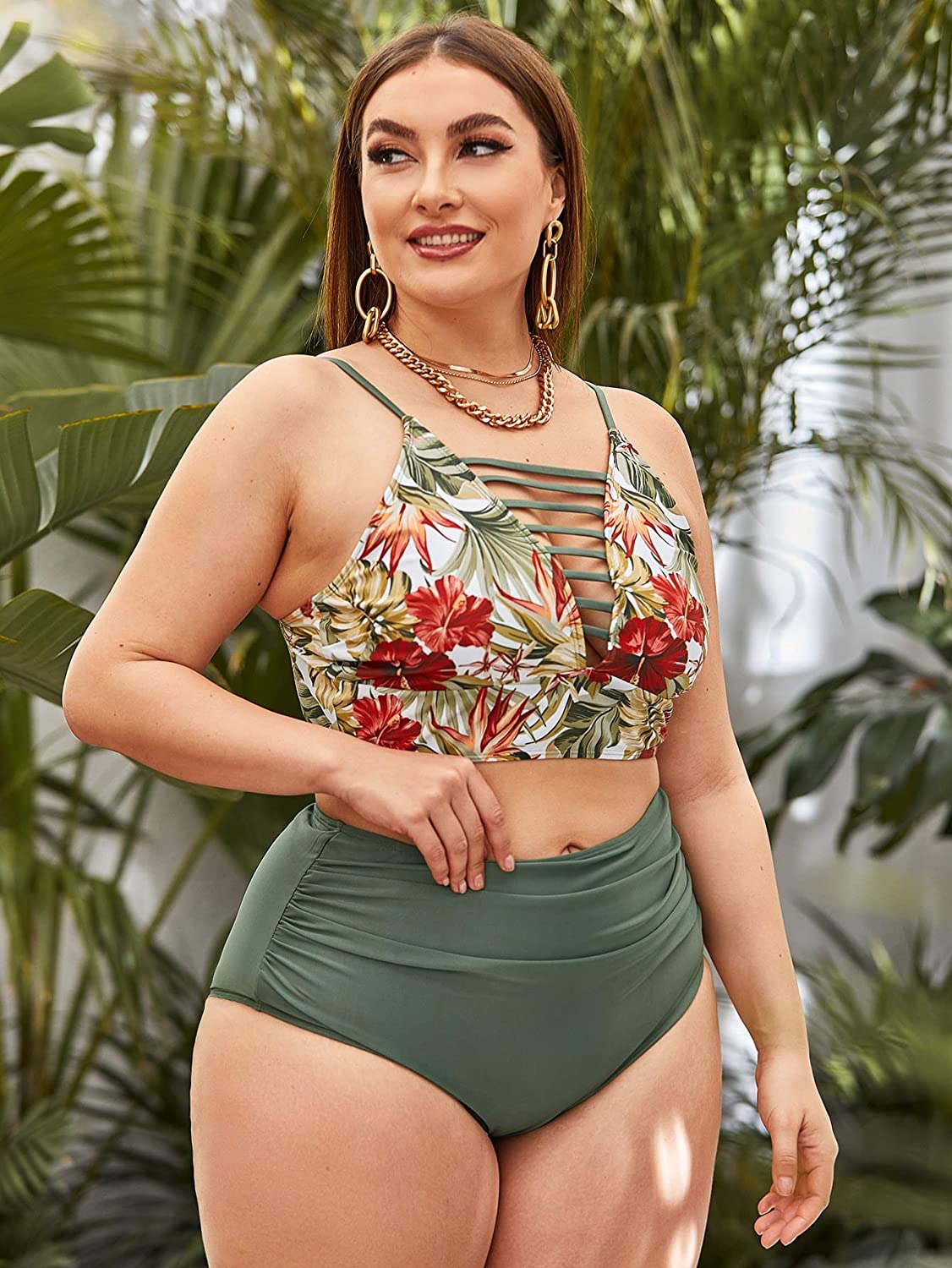 plus size 2 piece bathing suits