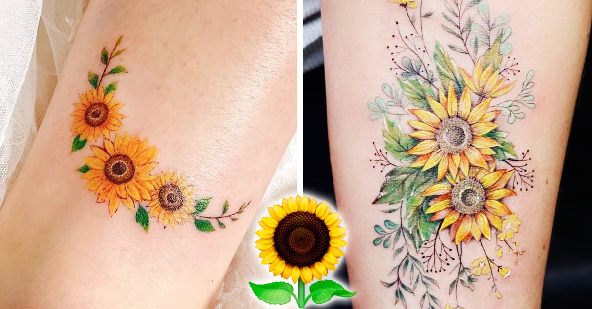 girasol tatuaje