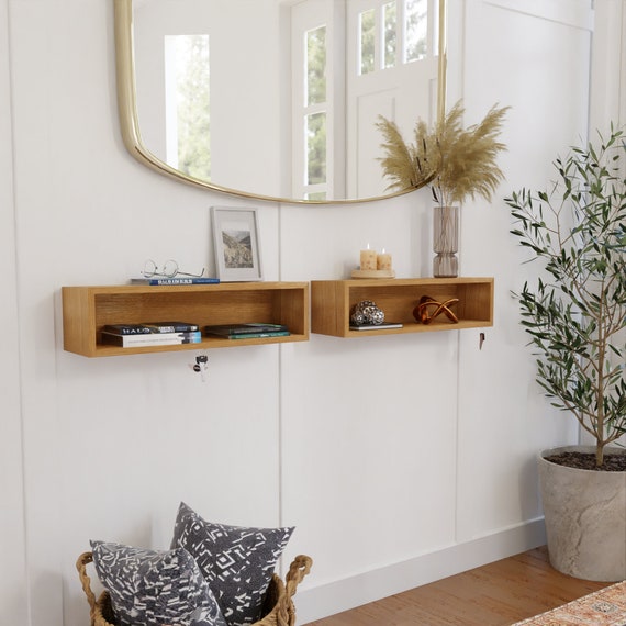 floating entryway shelf