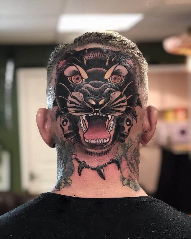 head tattoos for men