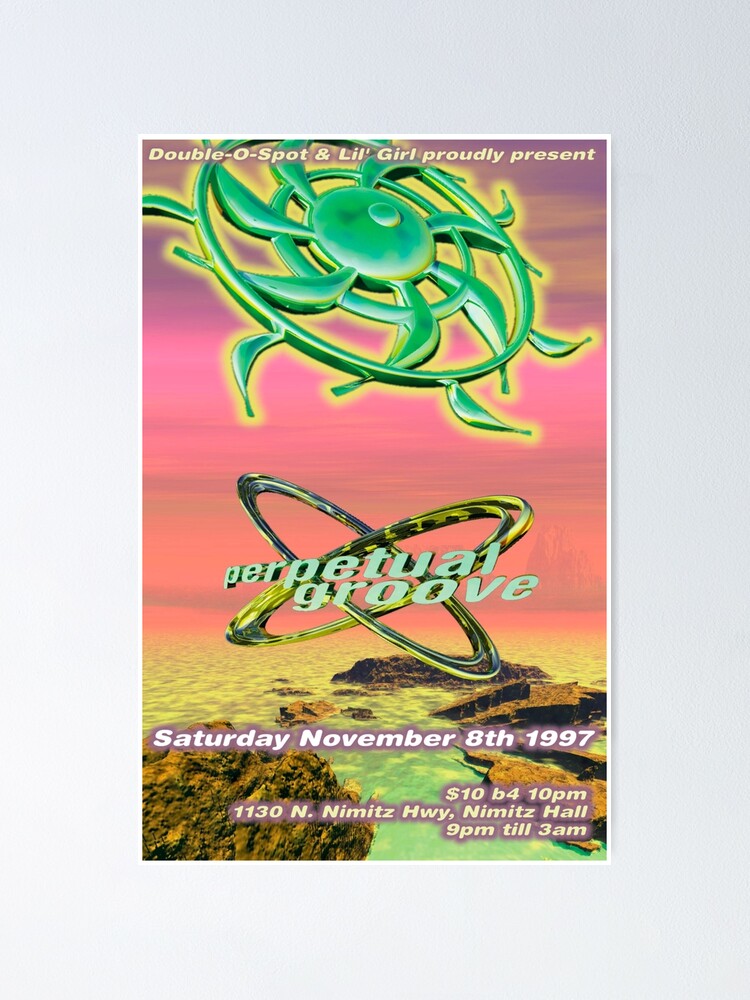 y2k rave posters