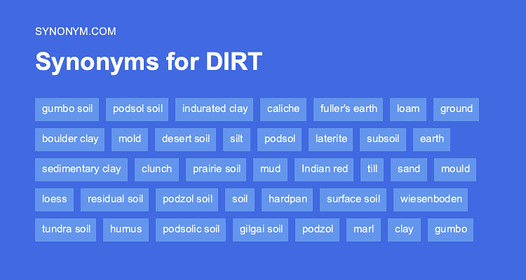 dirt thesaurus