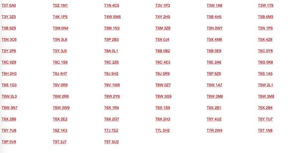 postal codes in edmonton