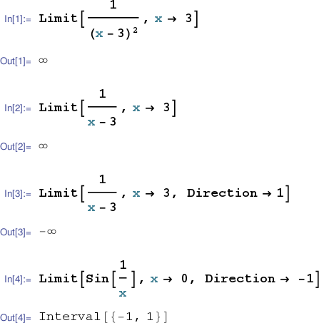 matlab limit infinity