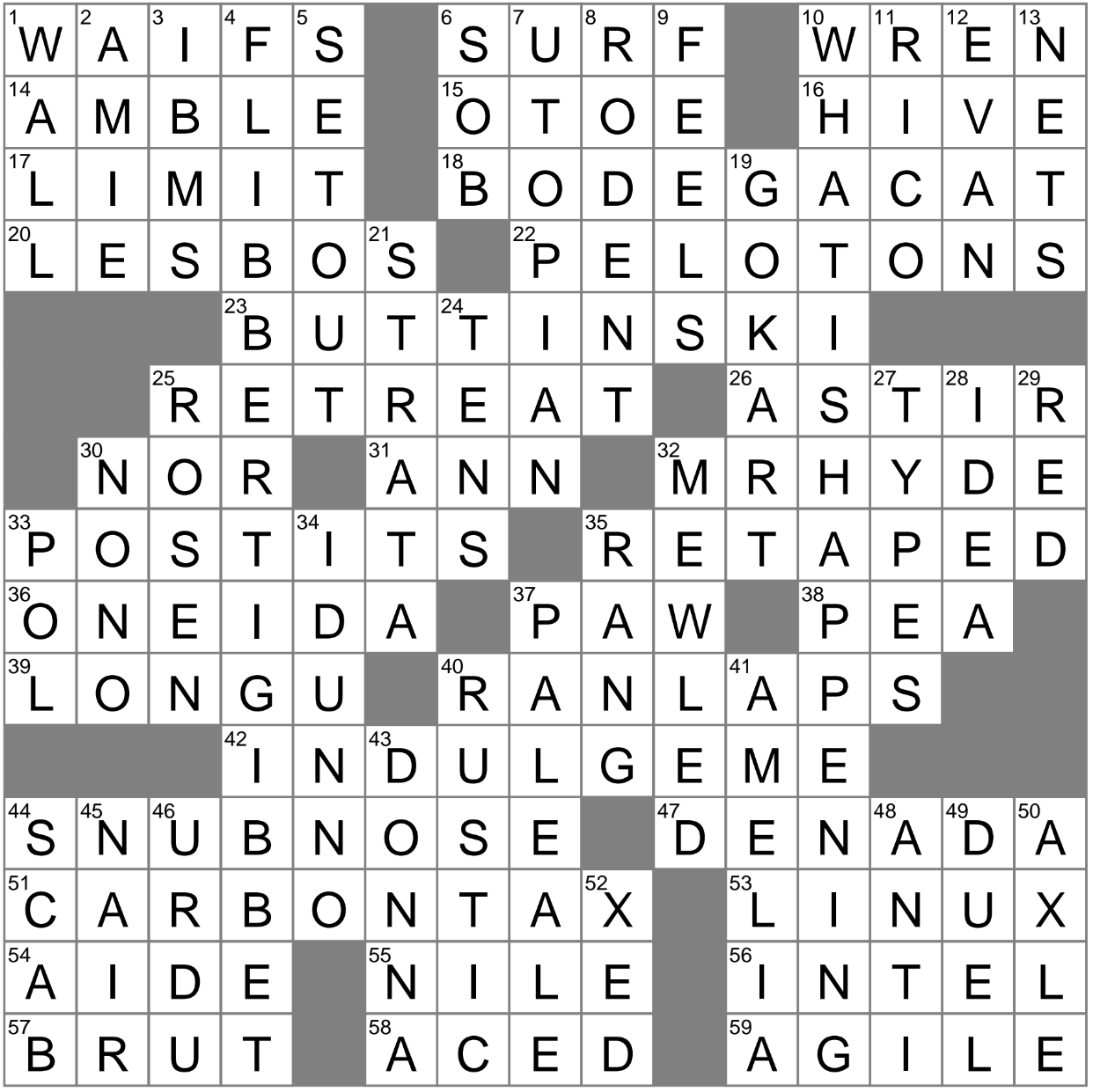 reminder crossword clue