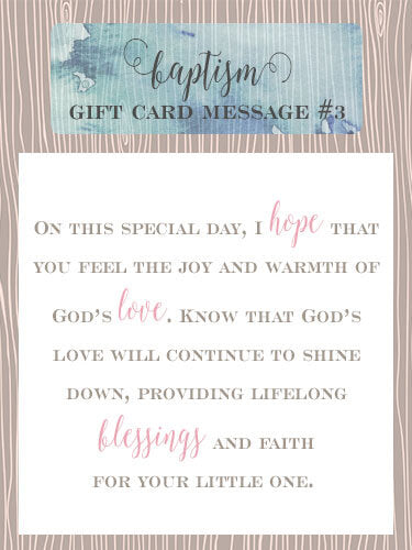 baptism card what to write