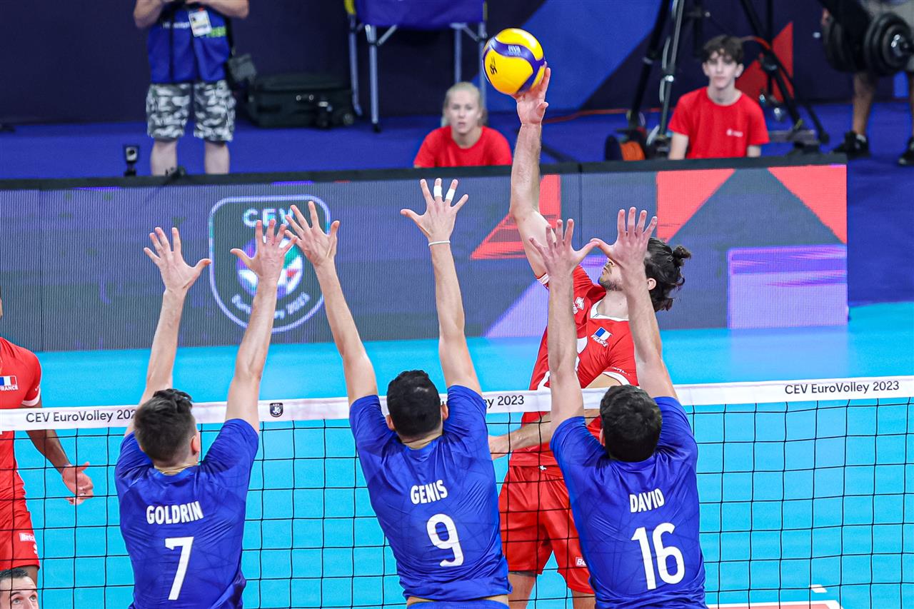 france israel volleyball score