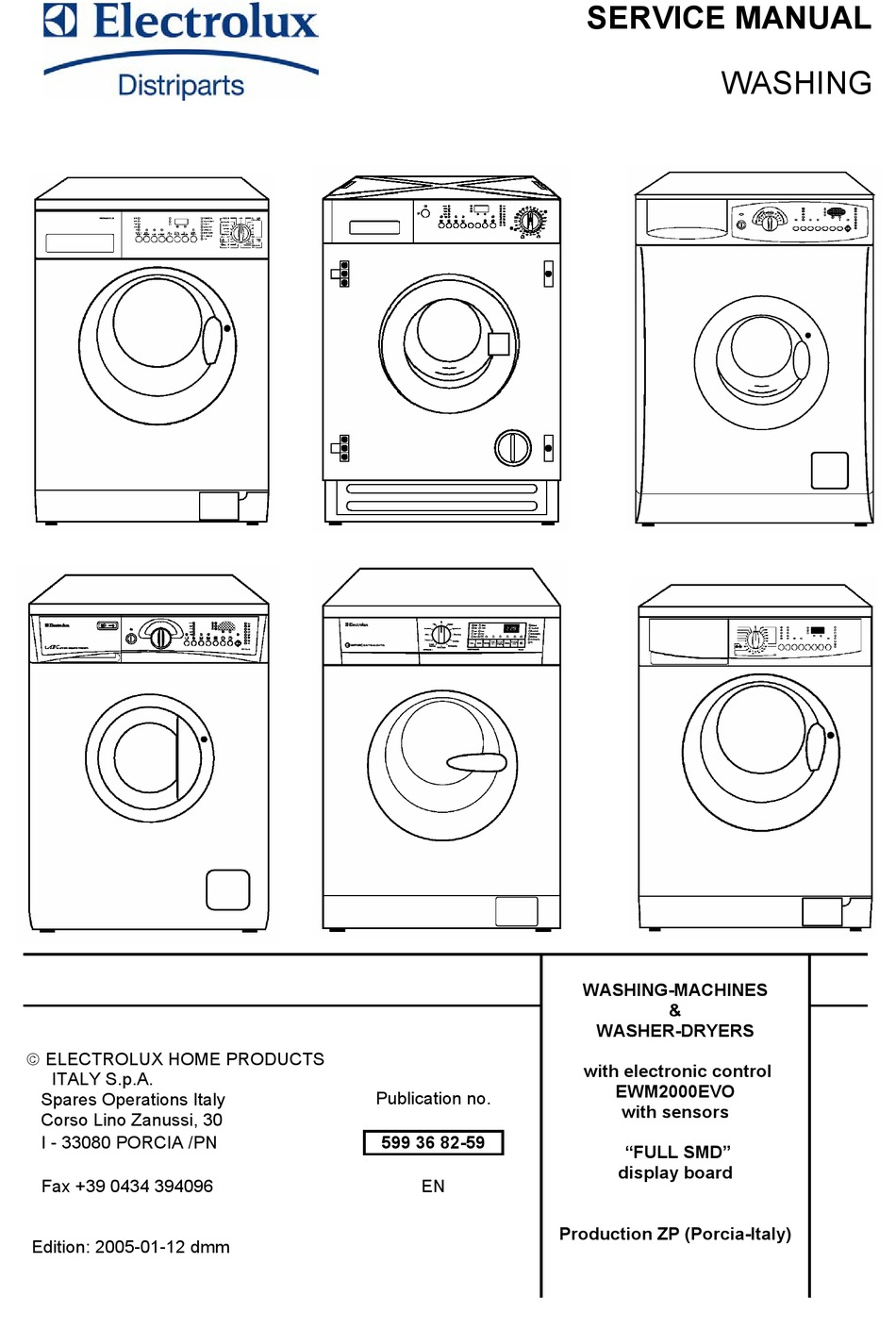 user manual electrolux washing machine