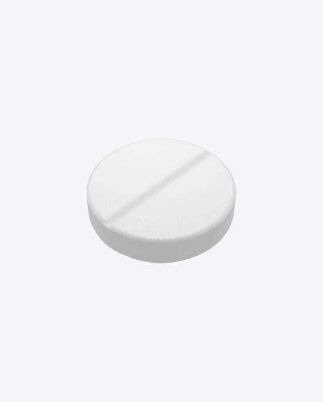 plain white round pill