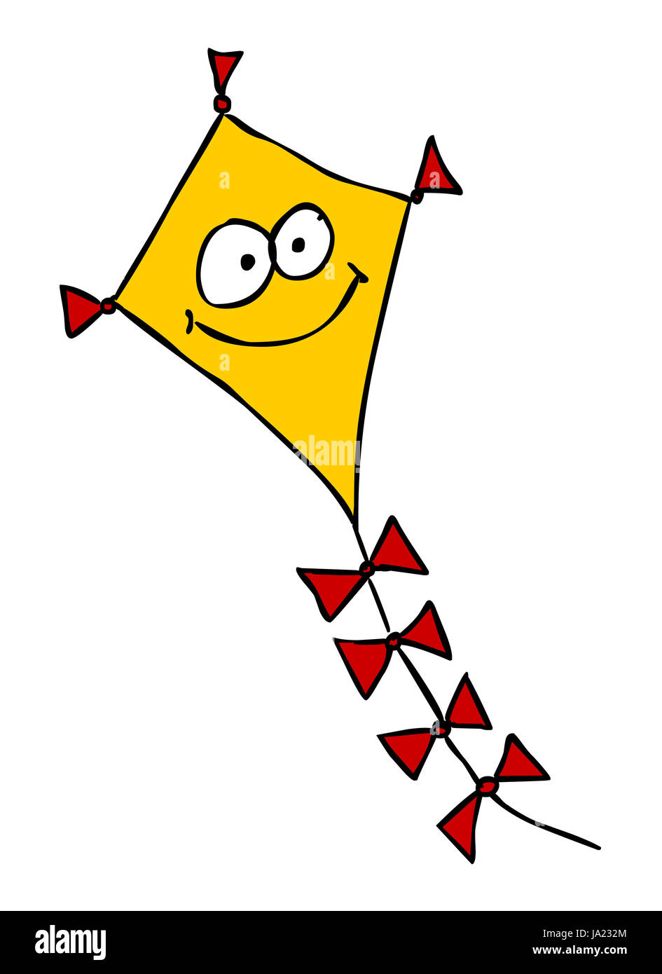 cartoon kite drawing