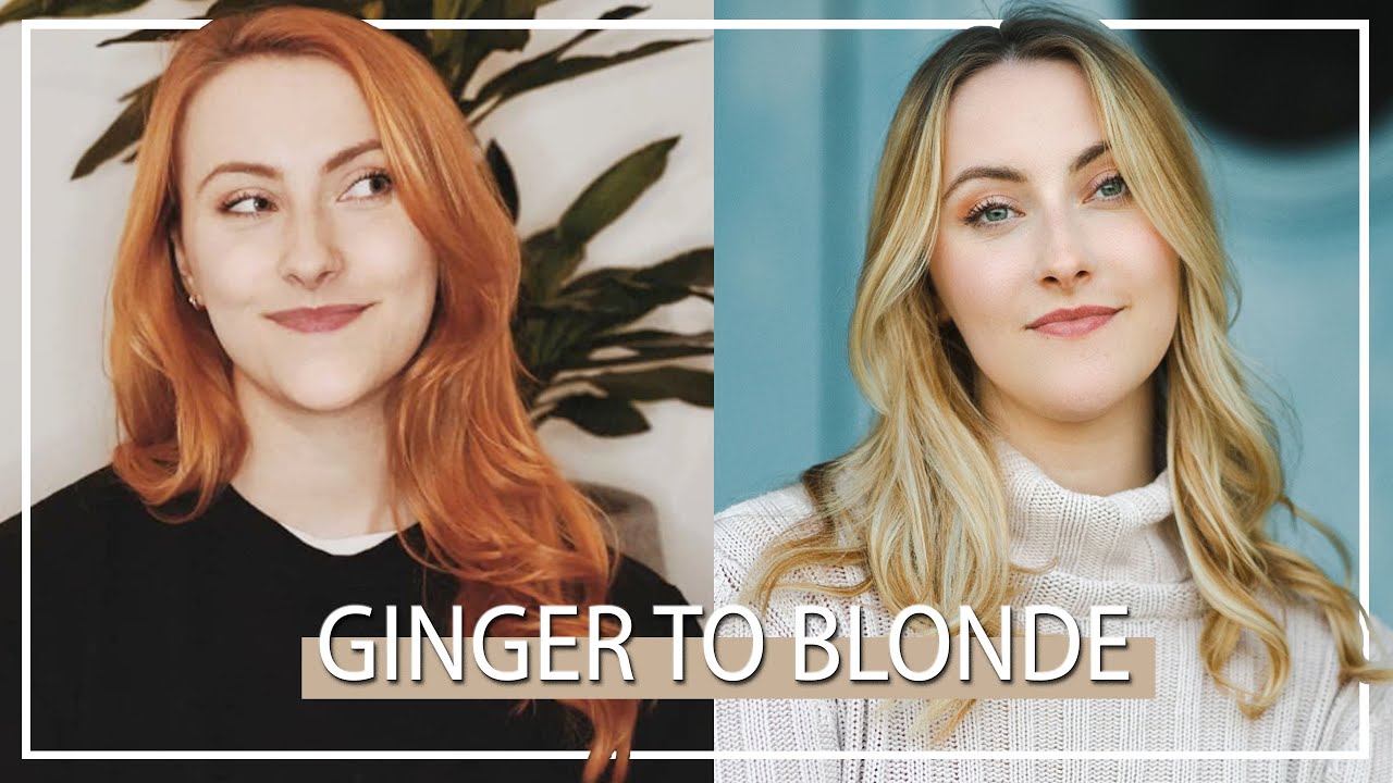 ginger hair to blonde hair
