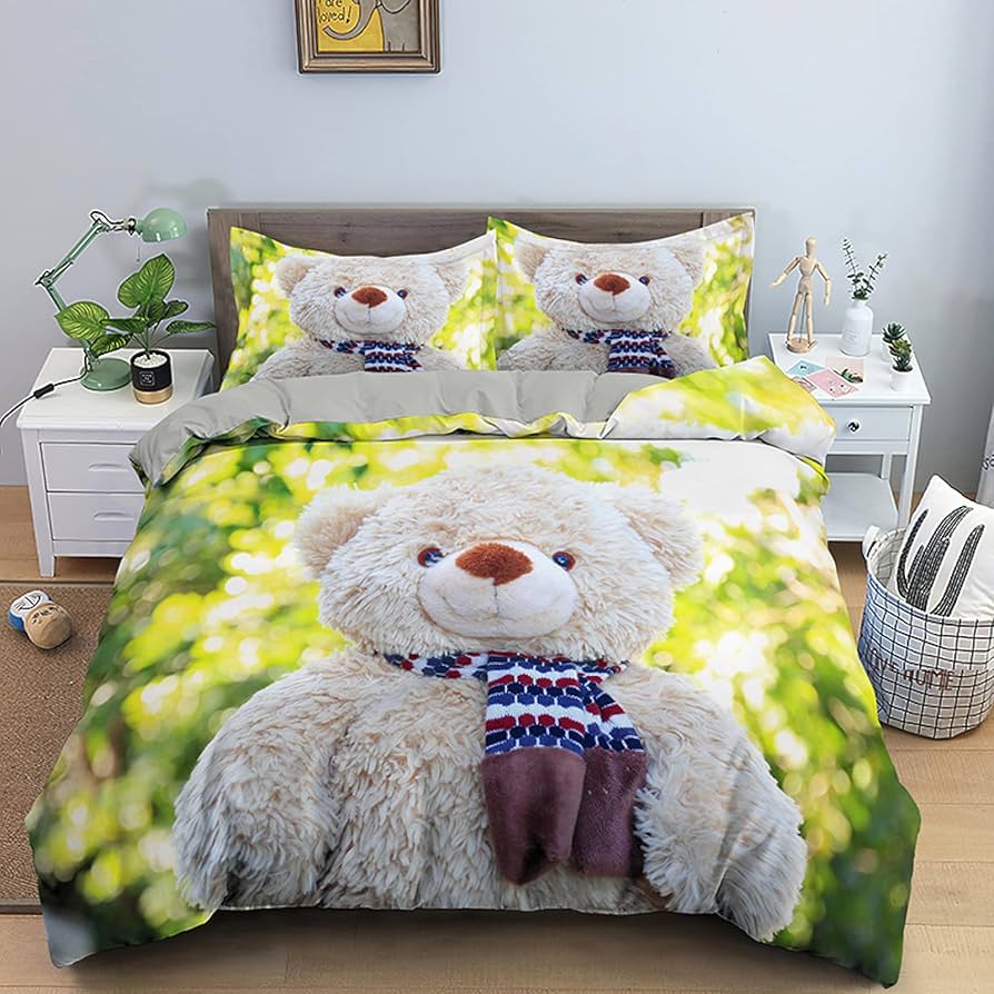 teddy bear duvet set king size