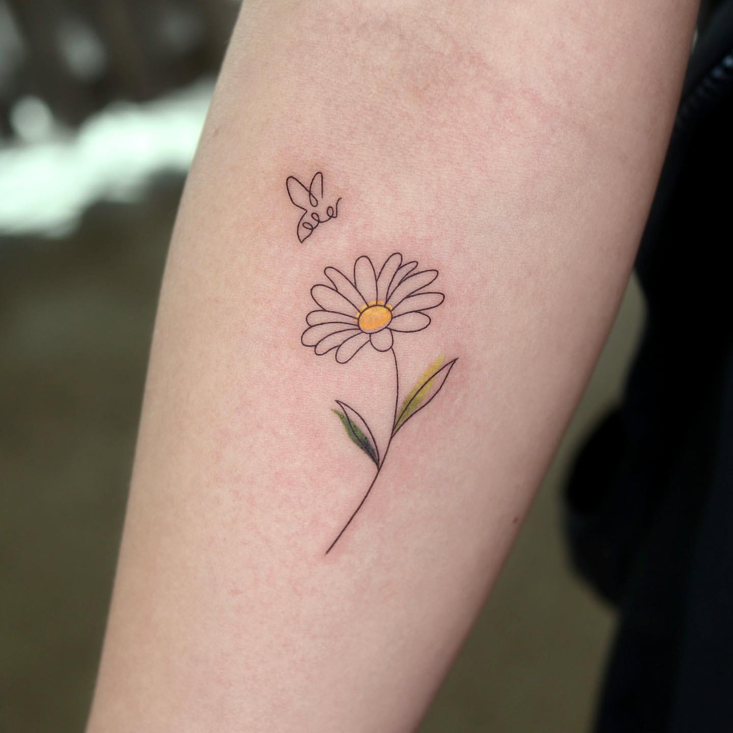 daisy tattoo small