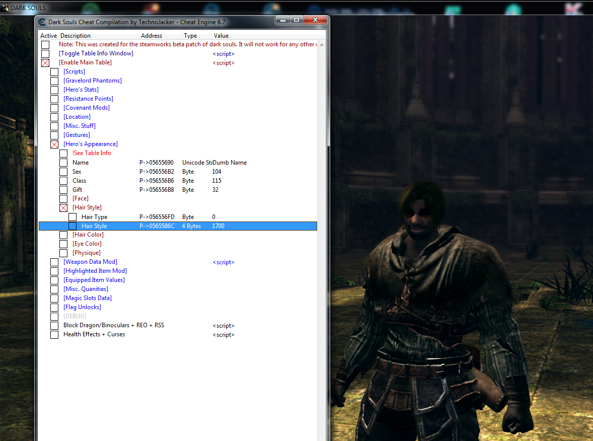 dark souls prepare to die edition cheat engine table