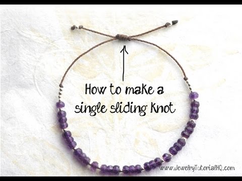 how to tie a sliding knot