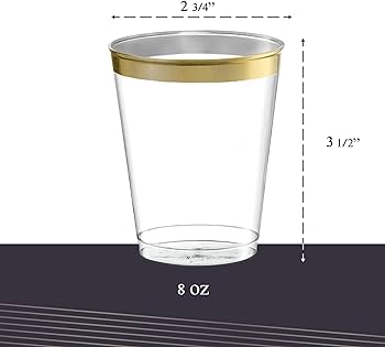 8 oz plastic tumblers