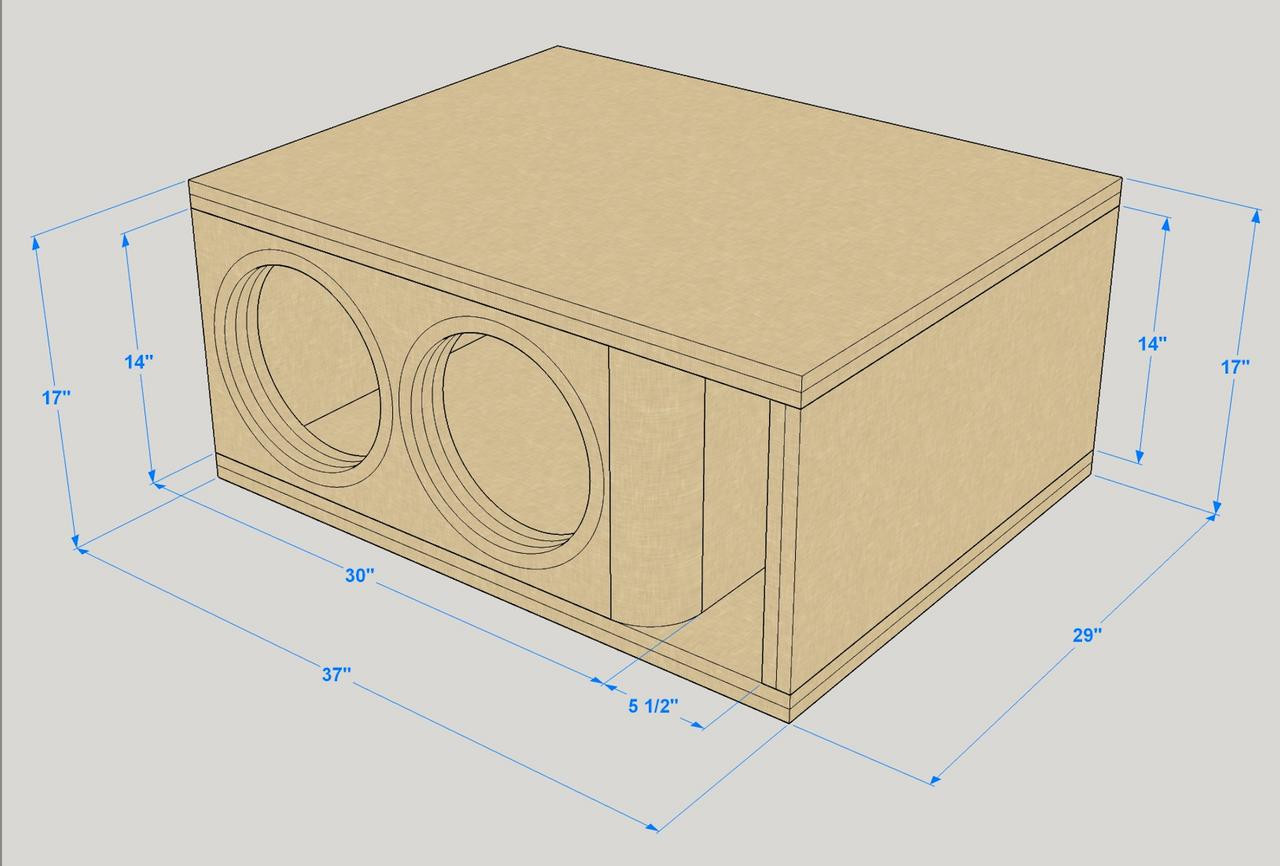 measurement subwoofer box design for 12 inch