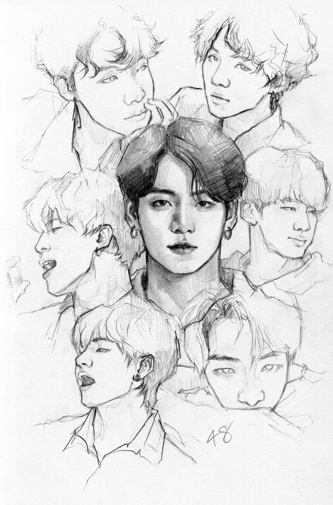 sketch bts drawings