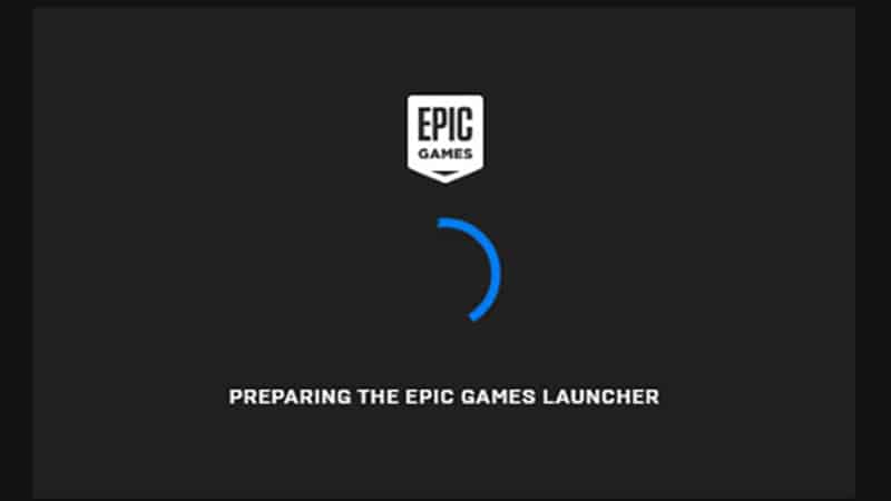 epic games launcher stuck on preparing