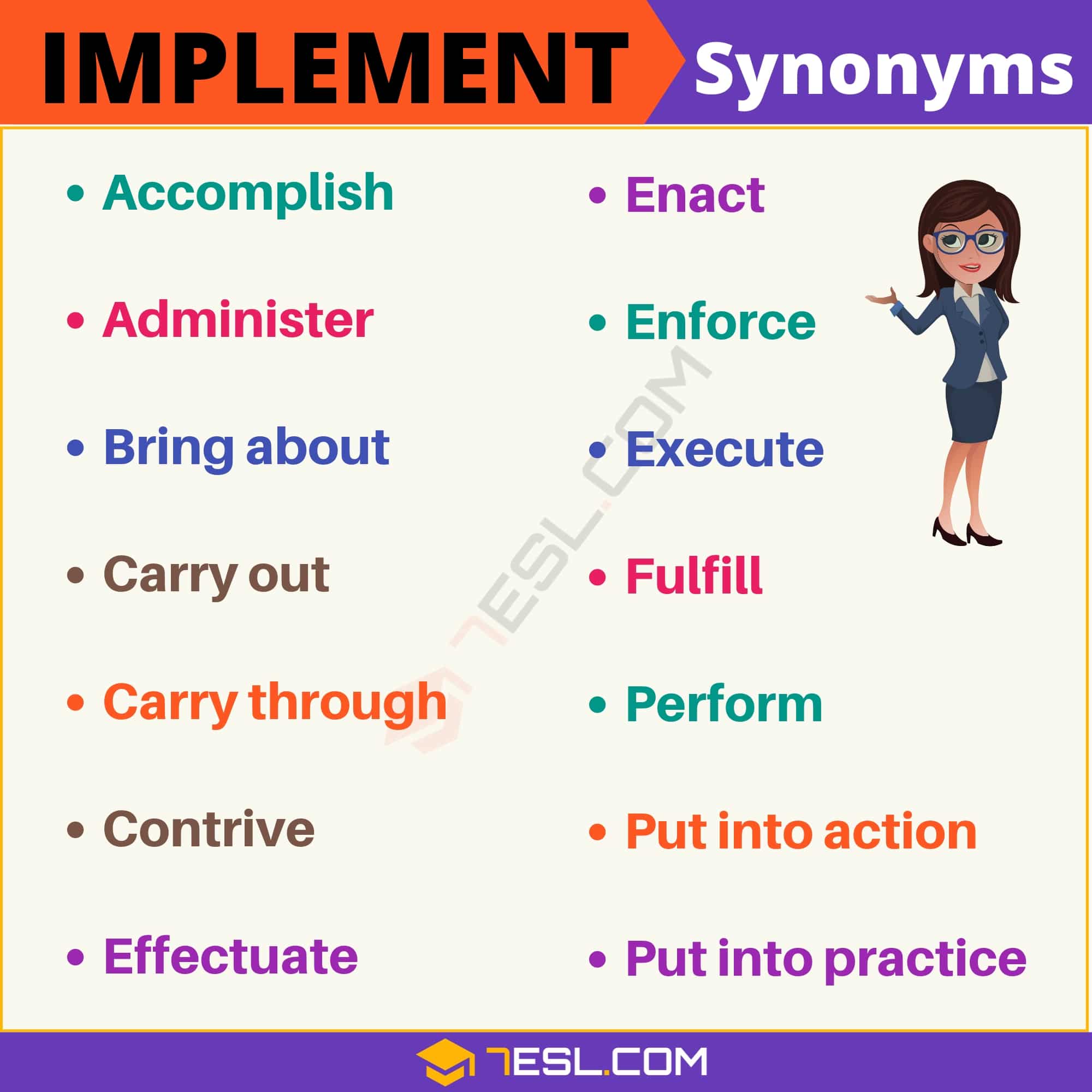 synonym for implement