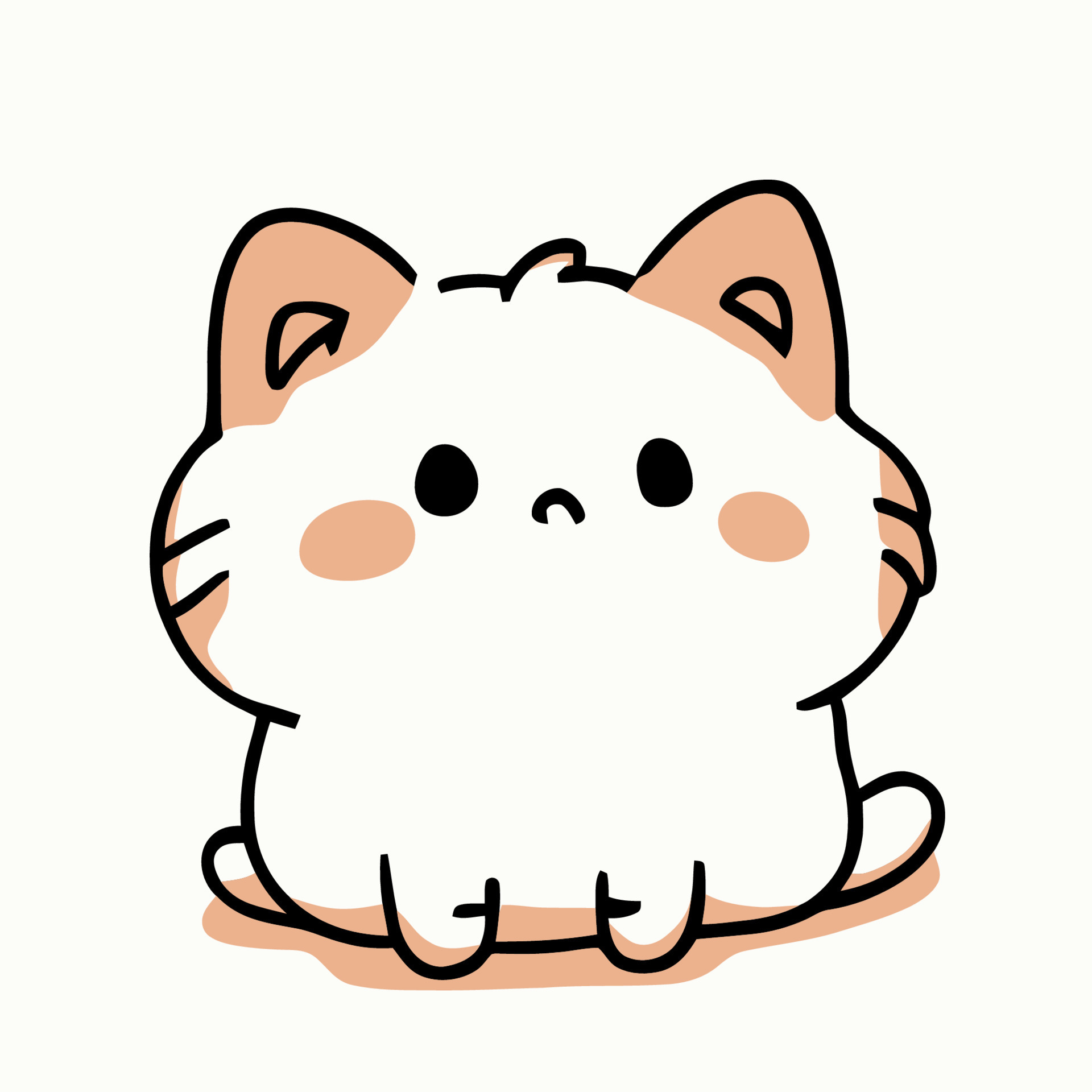 adorable cat cartoon