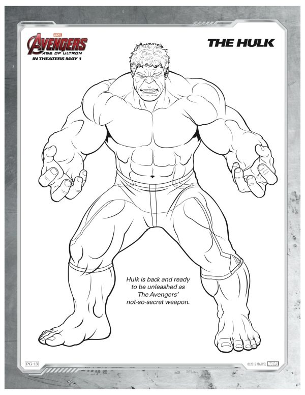 hulk coloring pages printable