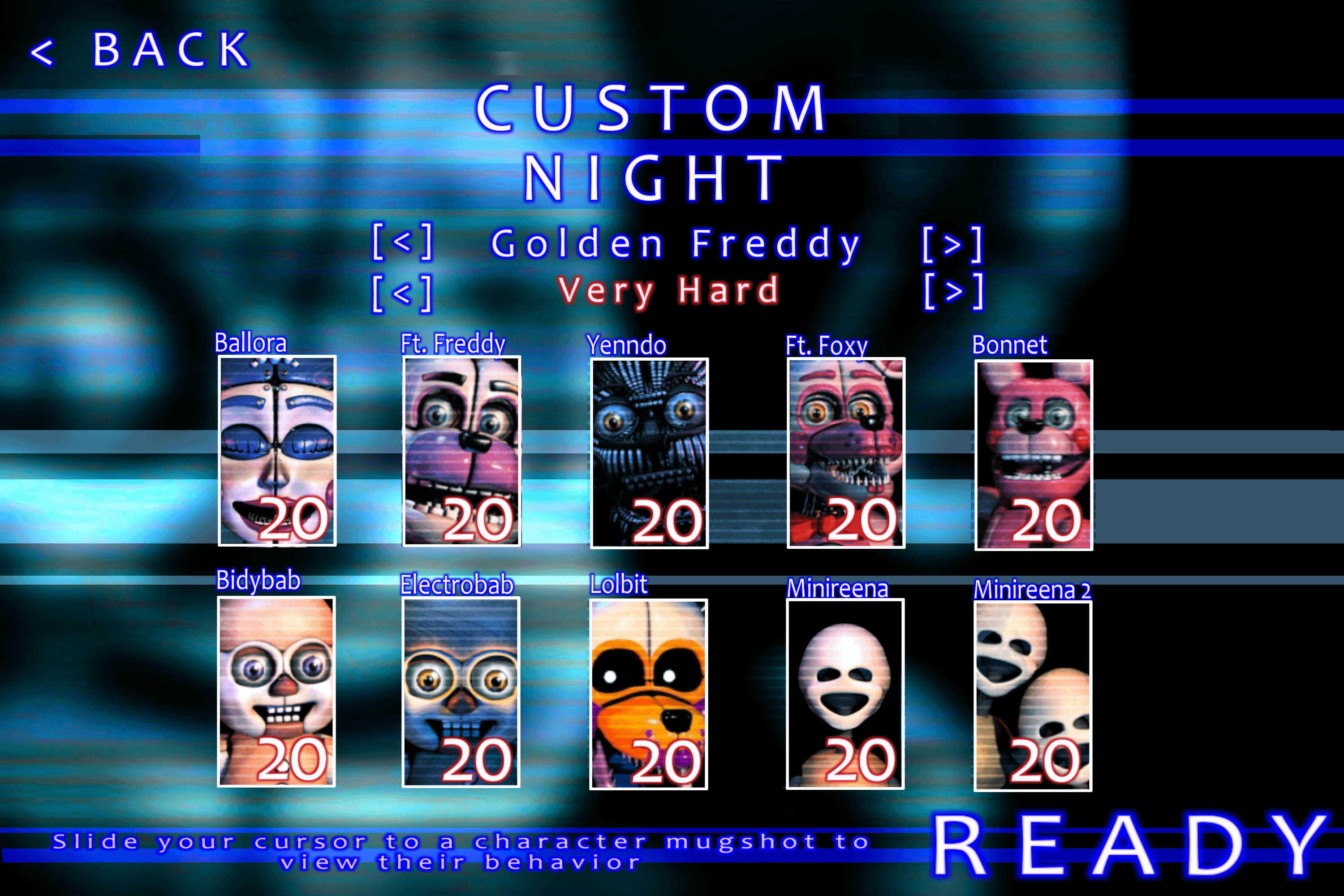 fnaf sl custom night