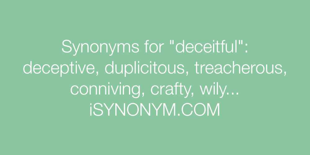 deceitful synonym