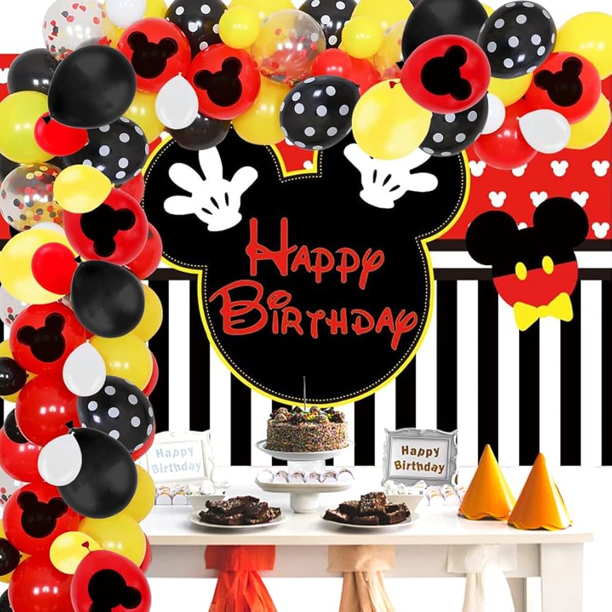 decoracion de cumpleaños de mickey mouse