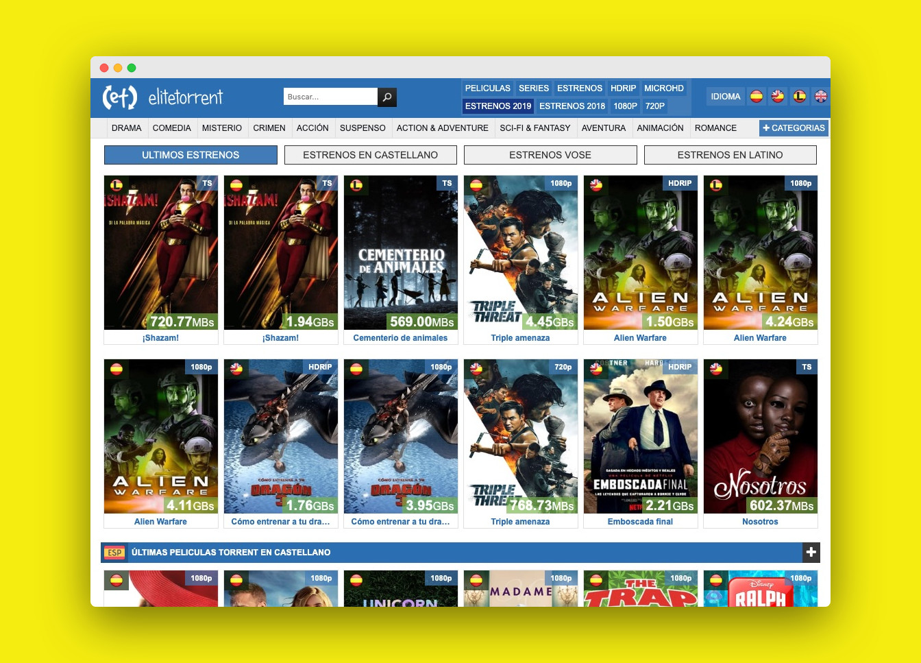 descarga peliculas elitetorrent