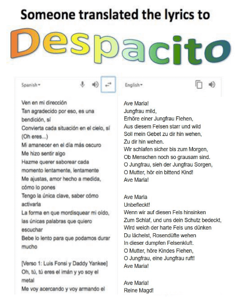 despacito song lyrics english