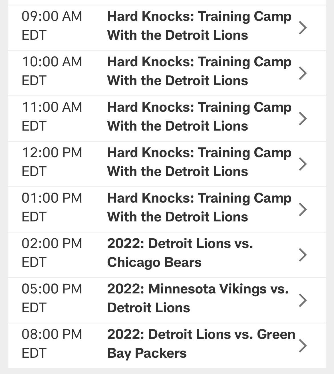 detroit tv schedule today