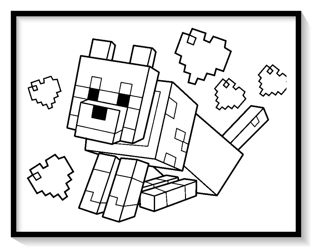 dibujos de minecraft para imprimir