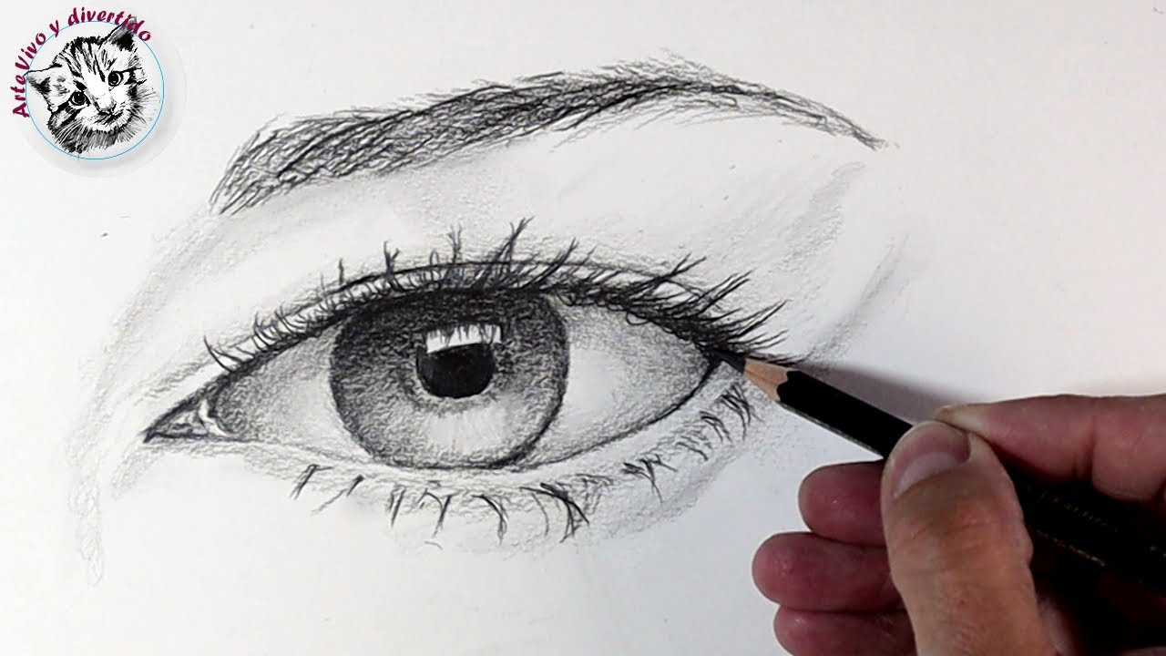 dibujos de ojos a lapiz