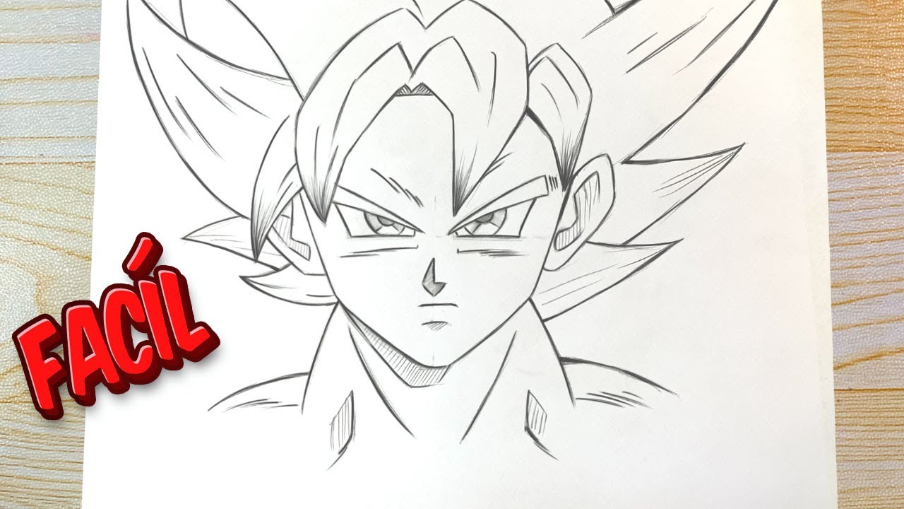 dibujos fáciles de dibujar de goku