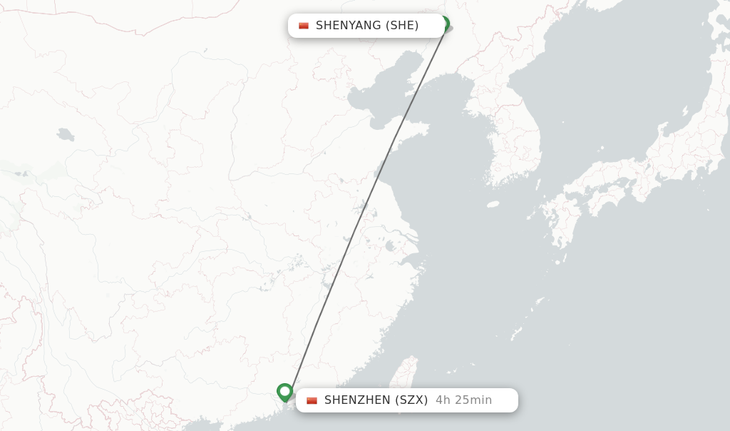 direct flights to shenzhen