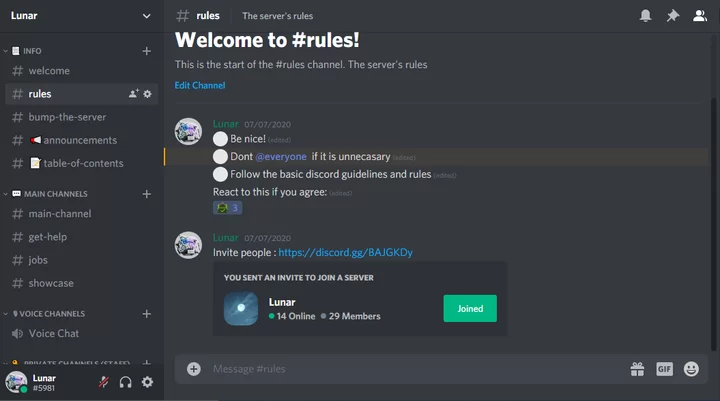 discord minecraft server