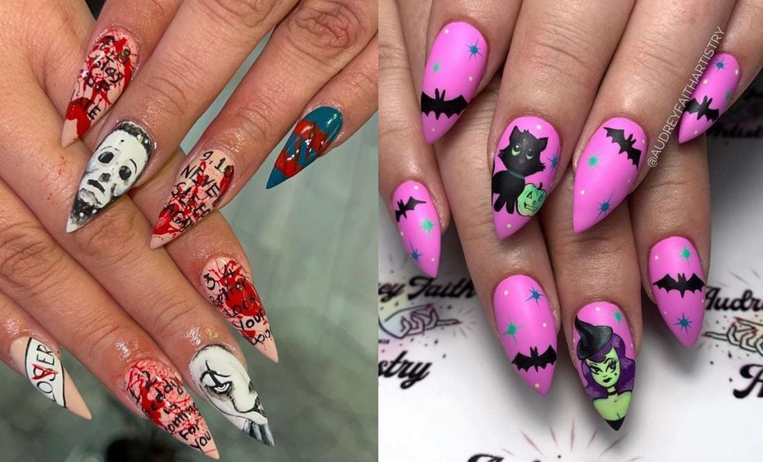 diseños de uñas de halloween