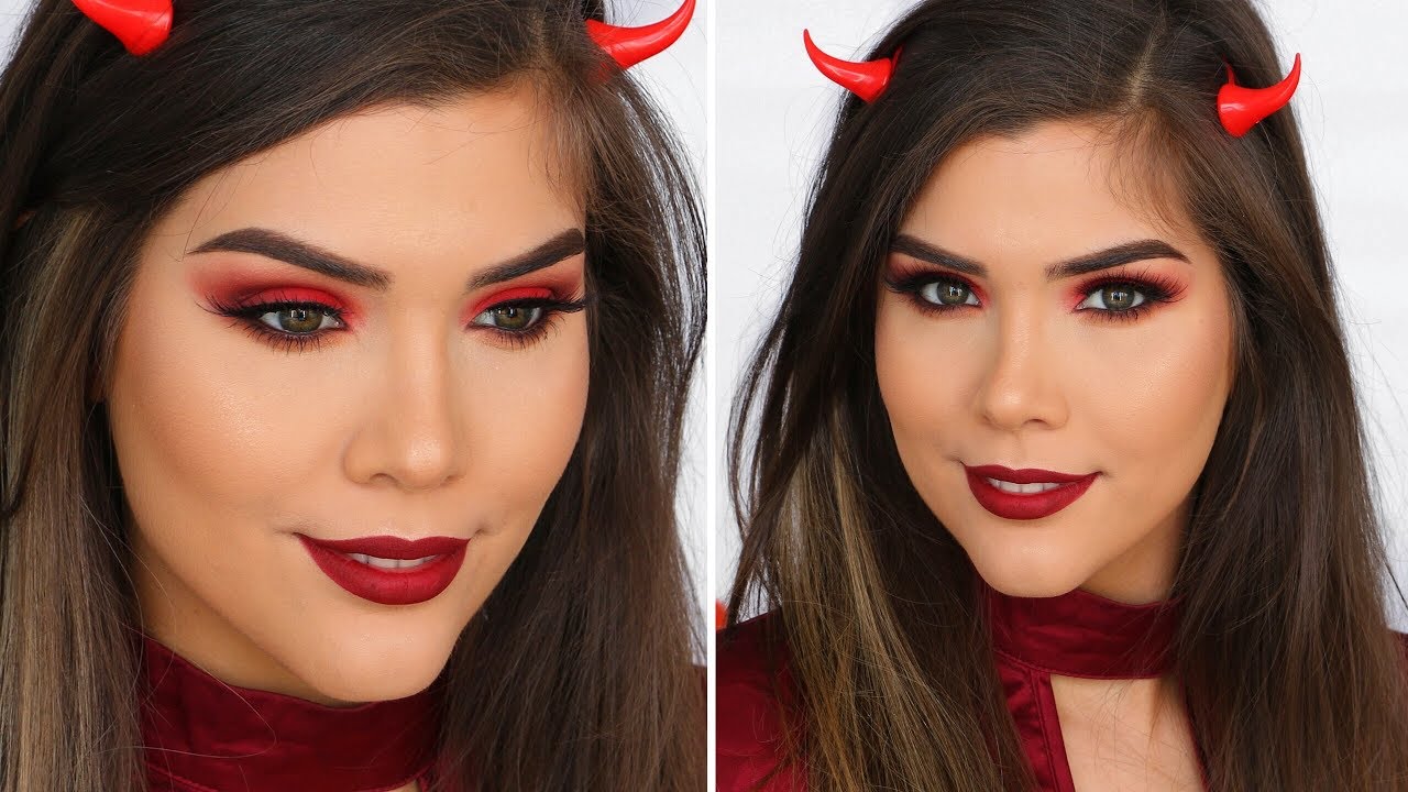 diy devil makeup