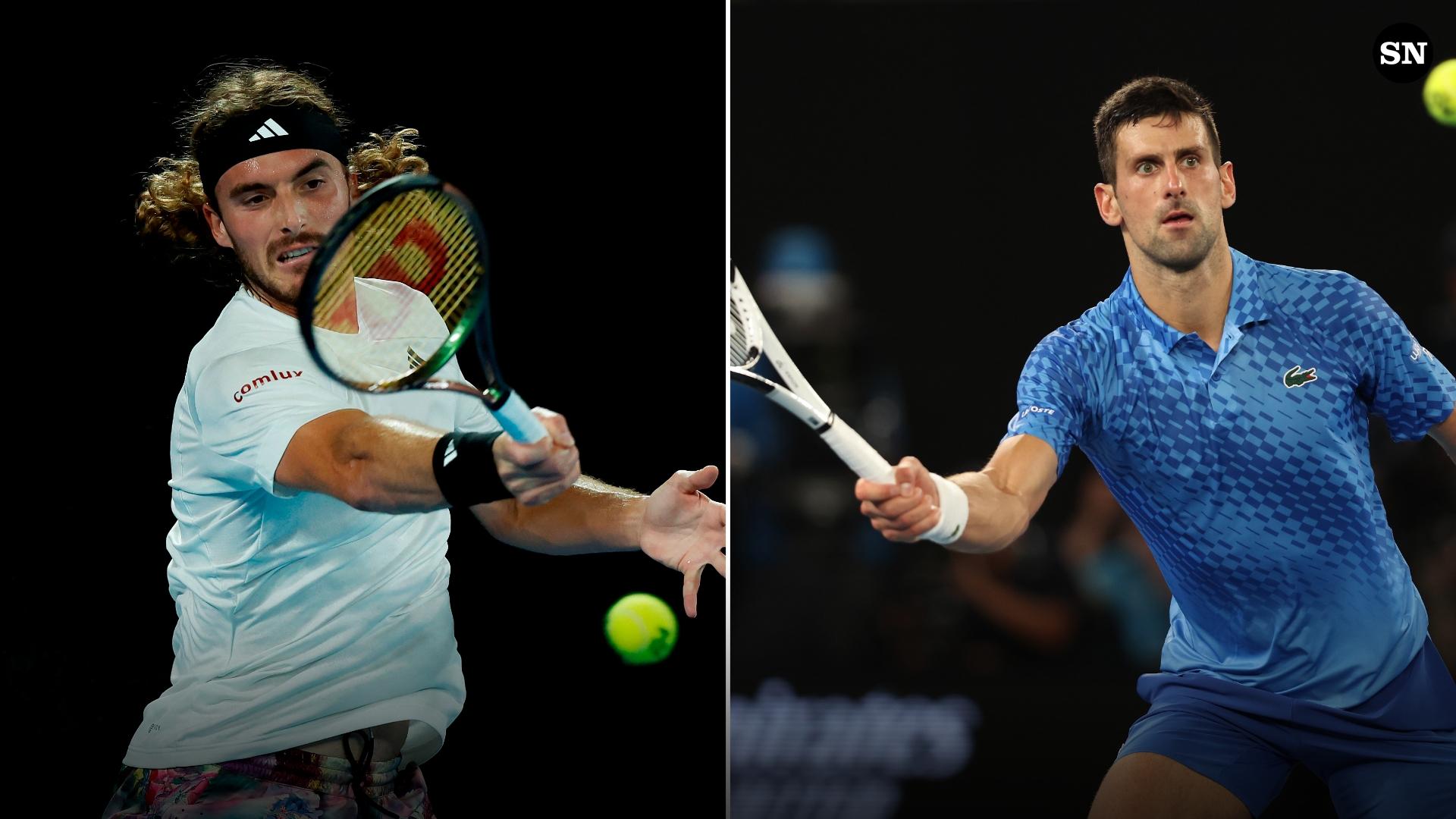 djokovic vs tsitsipas h2h