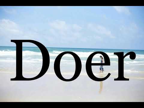 doer pronunciation