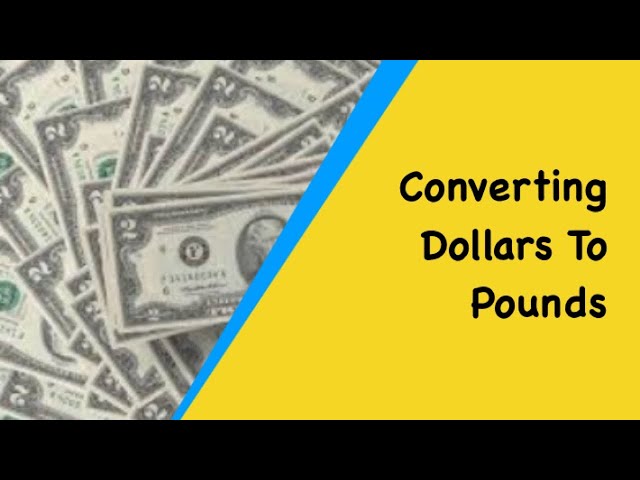 dollars to pounds calculator