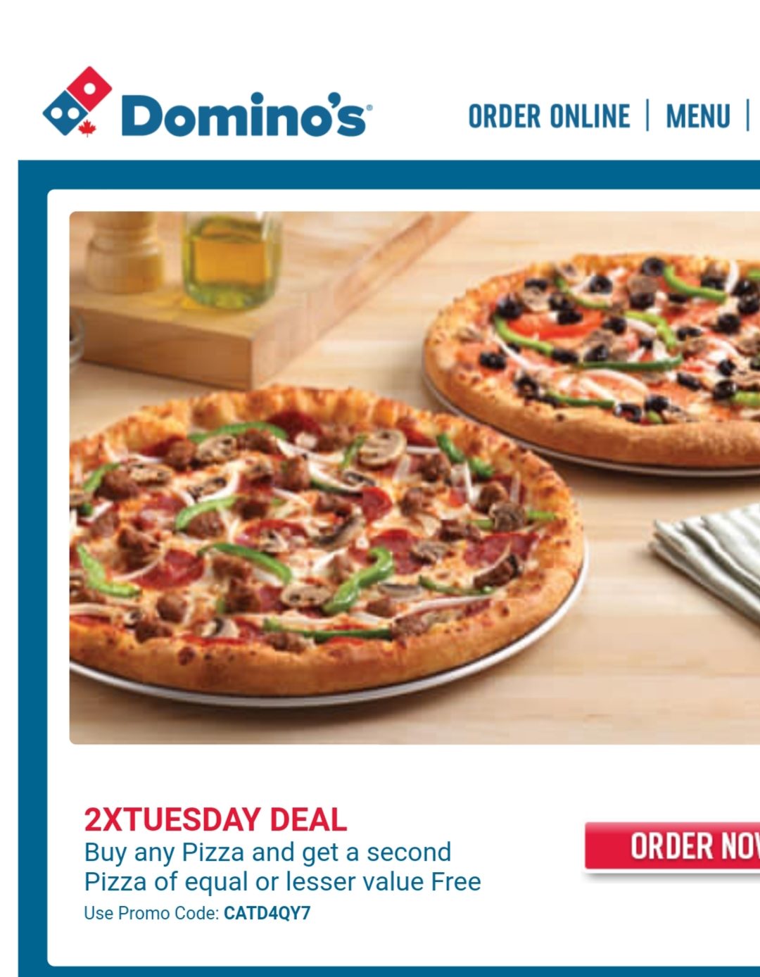 dominos tuesday deals