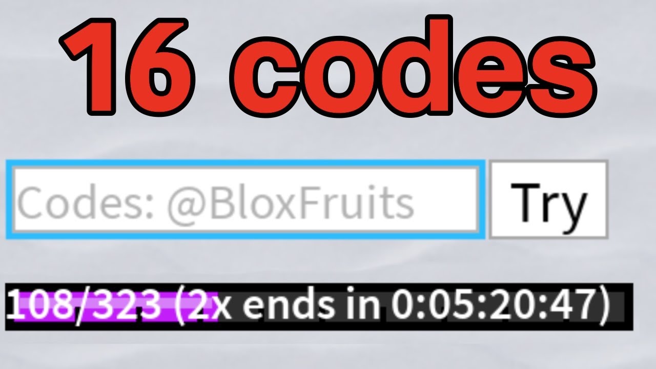 double xp code blox fruits